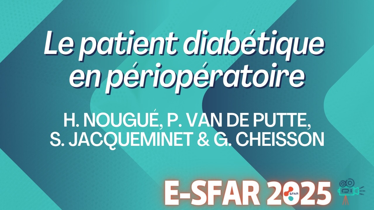 Le patient diabétique en périopératoire