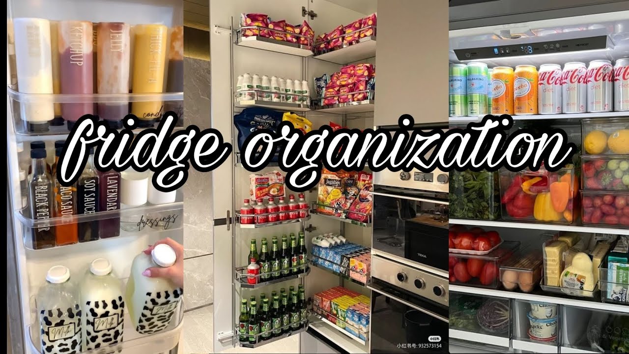 Fridge organization and restocking /tik tok compilation YouTube