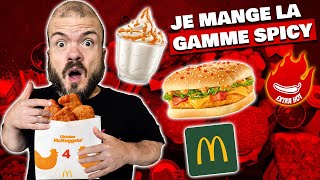 Je mange la gamme SPICY de chez McDonald's 🍔🔥