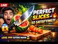 🔴 LIVE NOW – Perfect Slices Insane Speed Cutting Challenge! 🥕🔪#perfectslices #shortsfeed #live