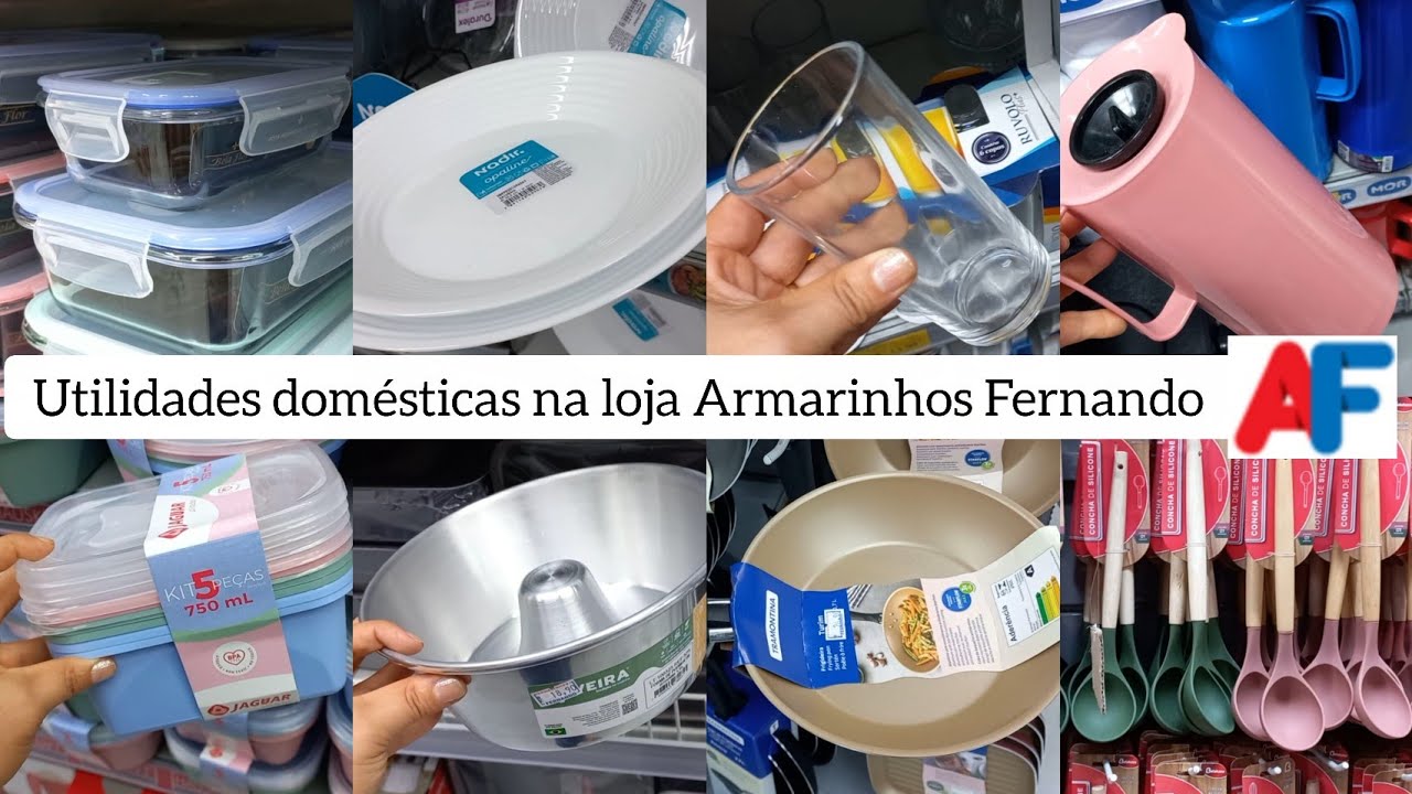 Utilidades domésticas na loja Armarinhos Fernando | Unidade 25 de Março!