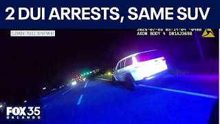 2 arrested on DUI charges hours apart while driving same SUV police say