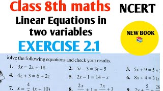 Class 8th maths l Exercise 2.1 l Chapter 2 l Linear Equations of one Variable l CBSE Board l Hindi screenshot 5