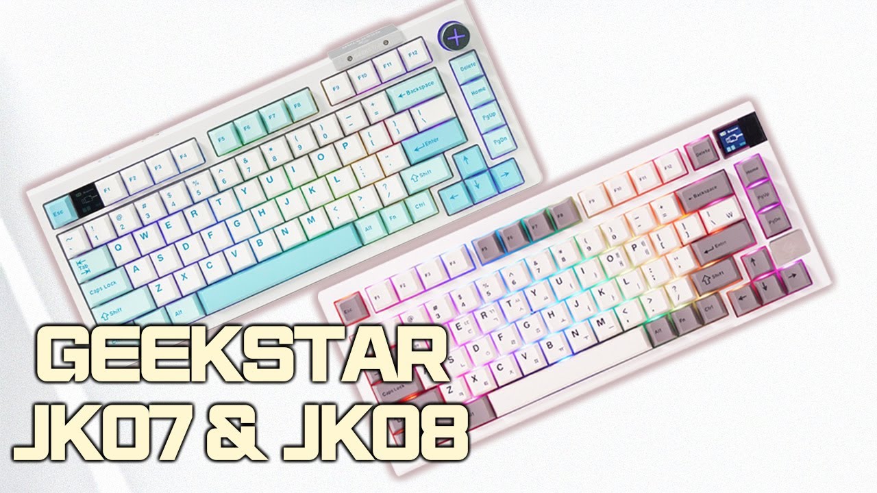 주연테크의 새로운 시작을 알리는 기계식 키보드가 출시되었습니다 GEEKSTAR JK07 & JK08