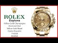 ▶ Rolex Daytona Yellow Gold Champagne Diamond Dial Yellow Gold Bezel 116508 - BRAND NEW