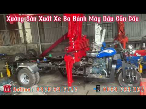 Video Xưởng Sản Xuất Xe Ba Gác Máy Dầu Gắn Cẩu Quy Mô Lớn |... - youtube
