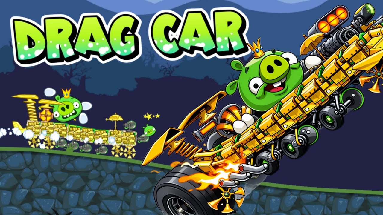 DRAG RACE CAR - Bad Piggies Inventions - YouTube