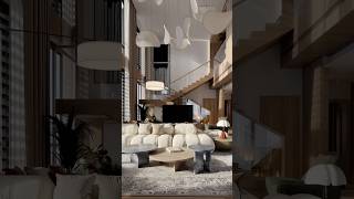 Реализация дизайна интерьера квартиры в Дубае 285 м²  #architecture #interiordesign #design