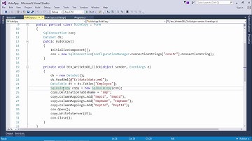 ADO.NET - SQL Bulk Copy