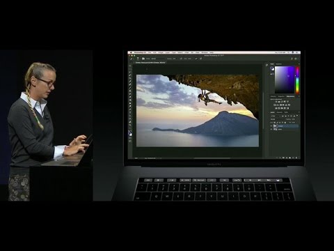 Apple's new Touch Bar works with Photoshop (CNET News)