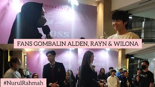 JONATHAN ALDEN, RAYN WIJAYA & NATASHA WILONA GOMBALIN FANS