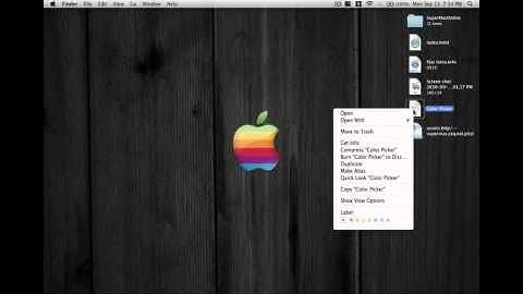 How to make a Color Picker on a Mac