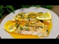 Filet de poisson au beurre dail citronn au four recette simple et dlicieuse