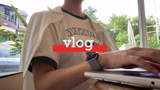 (vlog) 물류센터 알바생이 된 편순이? | 새로운 단기 알바 | 영상편집| 가방, 후드집업 언박싱 | 프리랜서 브이로그