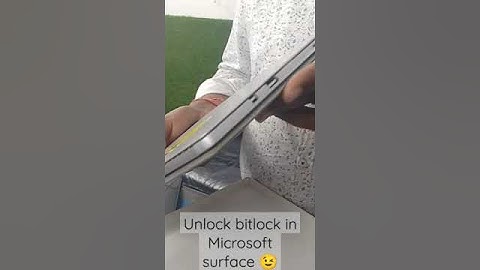 unlocking Microsoft surface bit lock #laptoprepairss