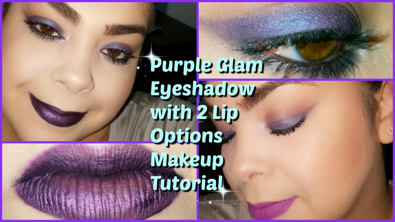 quick & easy purple eyeshadows - youtube Images High... Purple Glam Eyeshadow With 2 Lip Options Makeup Tutorial - YouTube