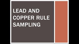 MPU Lead and Copper Rule Sampling Instructions