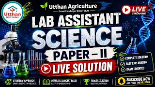 LAB ASSISTANT PAPER SOLUTION 2026 SCIENCE