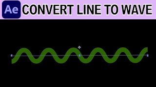 Convert Line To Sinusoidal Wave - Adobe After Effects Tutorial