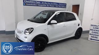 Smart Car Forfour Edition White Automatic For Sale In Cheshire