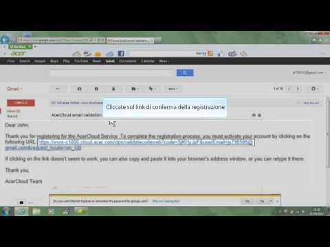 AcerCloud   Creare un Acer ID e Configurare il Cloud PC