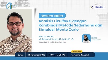 Analisis Likuifaksi dengan Kombinasi Metode Sederhana dan Simulasi Monte Carlo