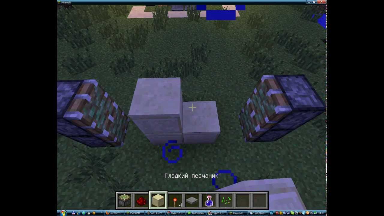 майнкрафт как сделать раздвижные