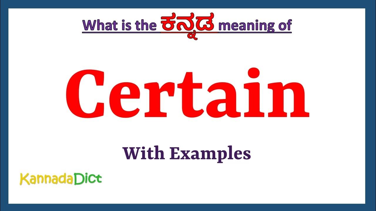 Certain Meaning In Kannada Certain In Kannada Certain In Kannada certain-meaning-in-kannada-certain-in-kannada-certain-in-kannada