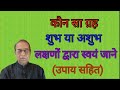 Kaun Sa Greh Shubh Ya Ashubh lakshano Dwara Swayam Jane (Upay Sahit)||Ashok Agarwal