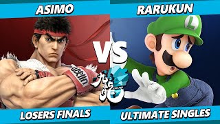 Kowloon 9 Losers Finals - Rarukun (Luigi) Vs. Asimo (Ryu) Smash Ultimate - SSBU