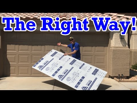 Video: Do-it-yourself garage door insulation