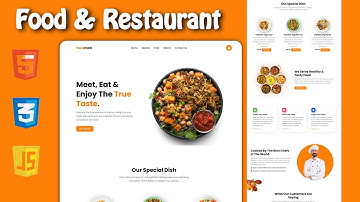 Een foodwebsite bouwen met HTML, CSS en JavaScript | Beginnersproject (2025)