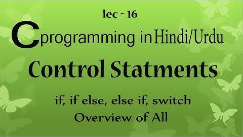control statements hindi/urdu