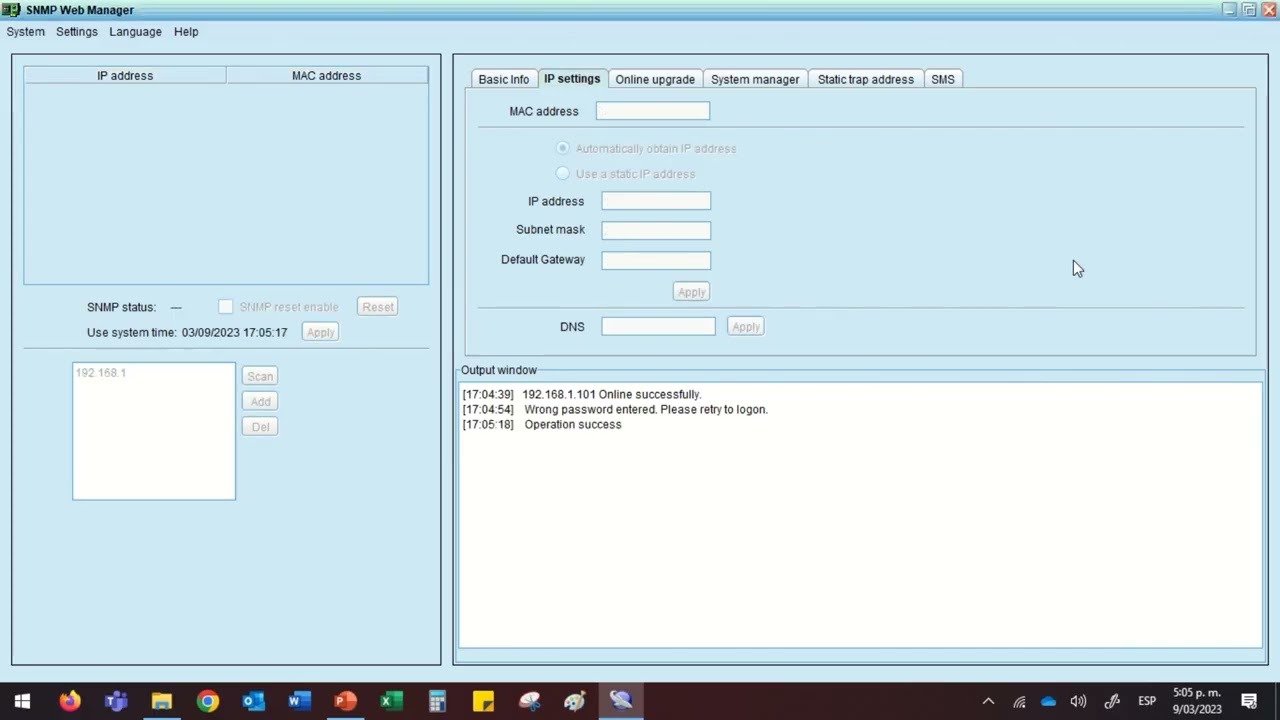 INSTALACION SNMP UPS ONLINE POWEST