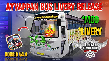 New Setc Bus Mod Tamil | Bus Simulator Indonesia | Setc Ayyappan Bus Livery In Bussid #ayyappan #bus