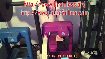CUBE 3D Free + Bulk Filament printing on a CUBE2 3D Printer