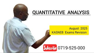 Quantitative Analysis-Regression Analysis & Hypothesis Tests -August 2023 Qn.2C-CPA KENYA