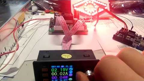 Power consumption test of WS2812