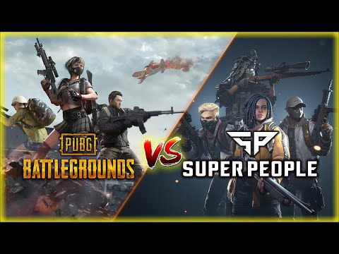 PUBG 絕地求生 Vs Super People 遊戲畫面比較 V.1