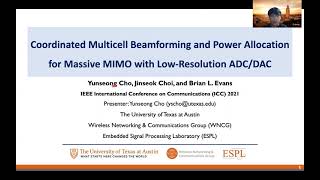 Coordinated Multicell Beamforming and Power Allocation for Massive MIMO with low-resolution ADC/DAC