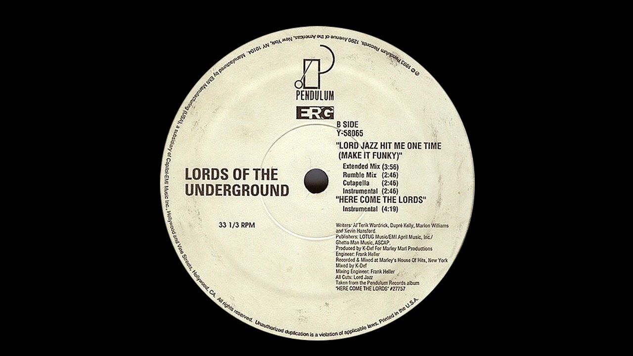 Lords of the Underground - Lord Jazz Hit me One Time (Make it Funky) (Extended Mix)
