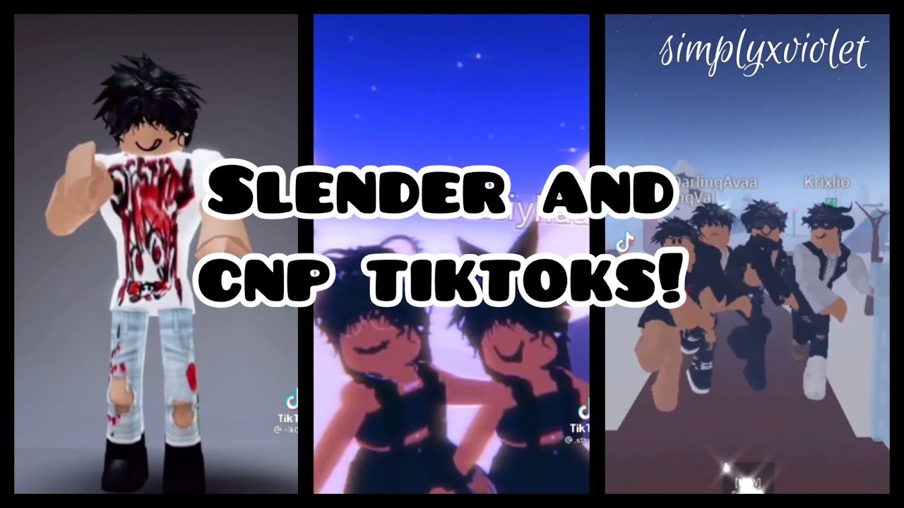 ROBLOX Slender x Copy & Paste Tiktok Complation 