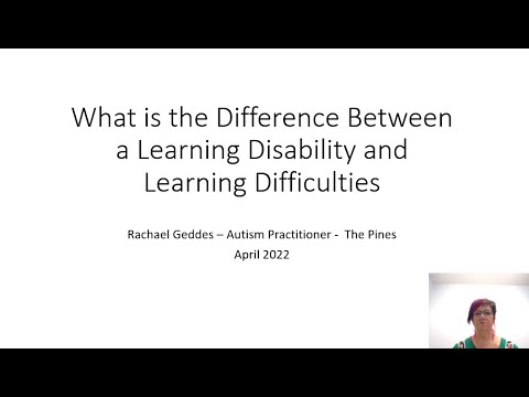 What is the Difference Between a Learning Disability u0026 Learning Difficulty?