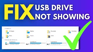 working solution for usb drive not showing up / usb device not recognized in windows 10