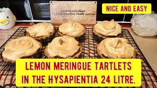 lemon meringue tartlets in the HYSapientia 24 litre.