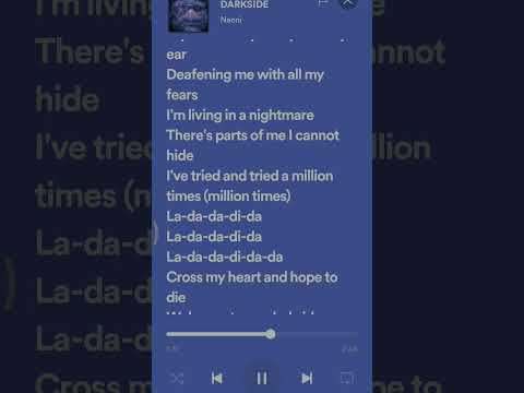 There S A Part Of Me I Cannot Hide Pt2 Songs Music Neoni Darkside 