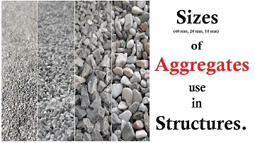 Sizes of aggregate use in different structures in Urdu /Hindi