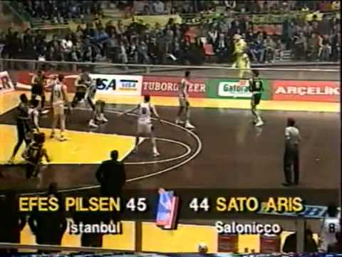 Basket 1993 - Aris Thessaloniki Vs Efes Pilsen 50-48(Saporta Cup Final)