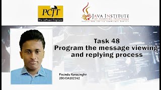 Pasindu Ranasinghe | Web Programming I Module Assignment - Task 48