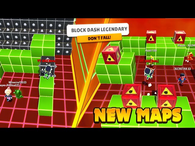 ALL NEW SKIN 0.54 vs New Map BLOCK DASH LEGENDARY 🔥 Stumble Guys